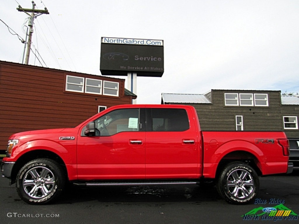 2018 F150 XLT SuperCrew 4x4 - Race Red / Earth Gray photo #2