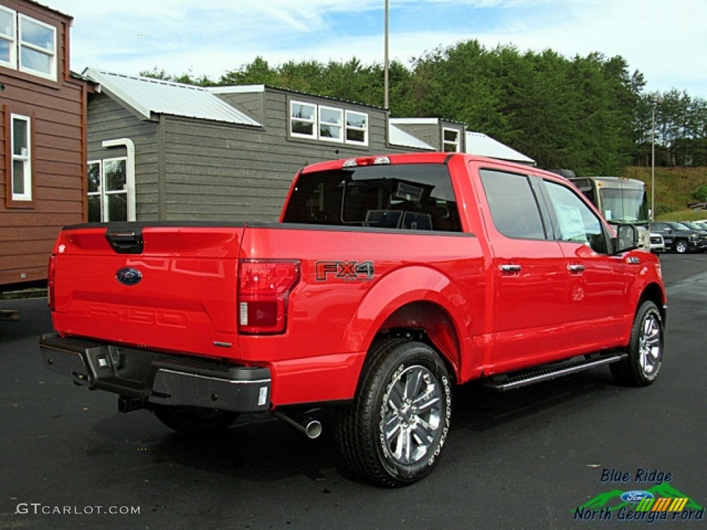 2018 F150 XLT SuperCrew 4x4 - Race Red / Earth Gray photo #5