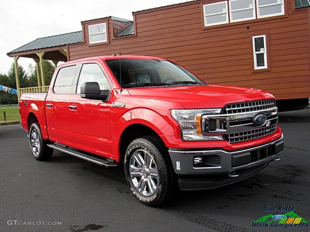 2018 F150 XLT SuperCrew 4x4 - Race Red / Earth Gray photo #7