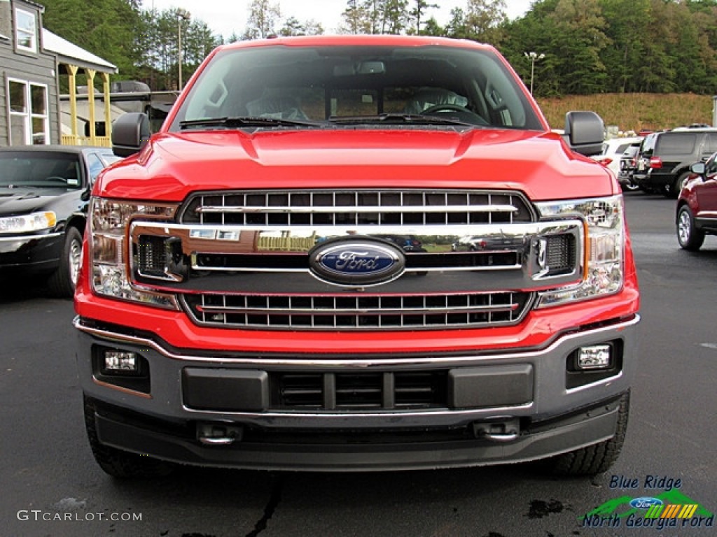 2018 F150 XLT SuperCrew 4x4 - Race Red / Earth Gray photo #8