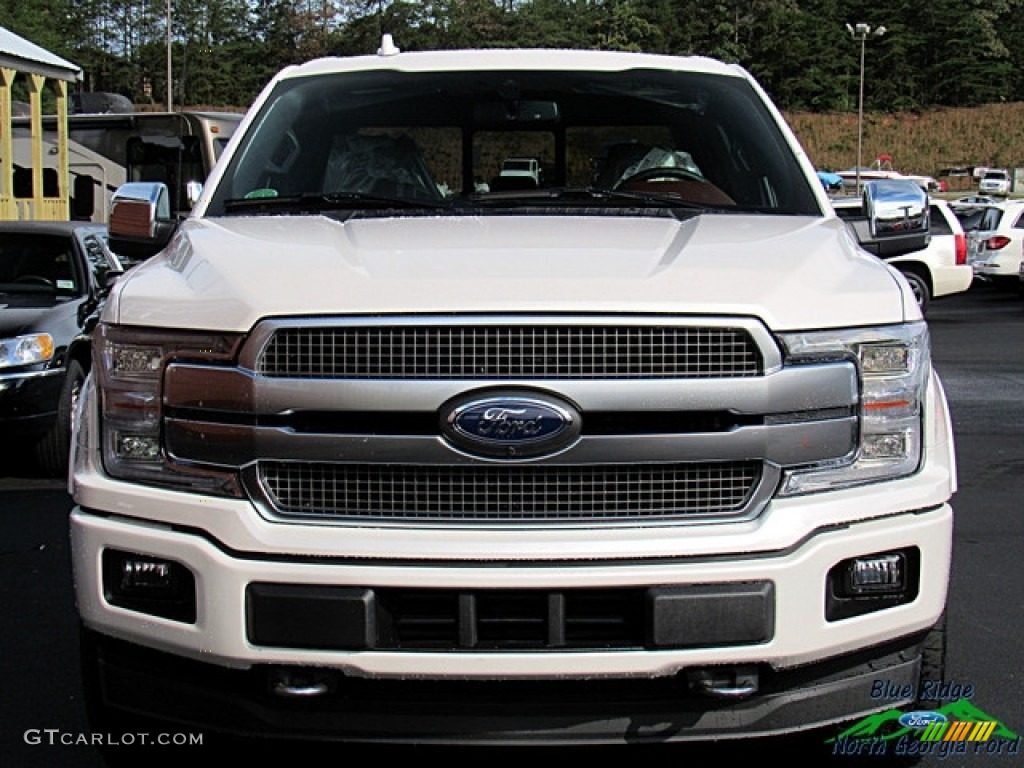 2018 F150 Platinum SuperCrew 4x4 - White Platinum / Dark Marsala photo #8