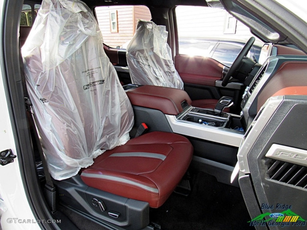 2018 F150 Platinum SuperCrew 4x4 - White Platinum / Dark Marsala photo #11
