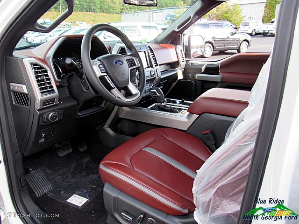 2018 F150 Platinum SuperCrew 4x4 - White Platinum / Dark Marsala photo #32