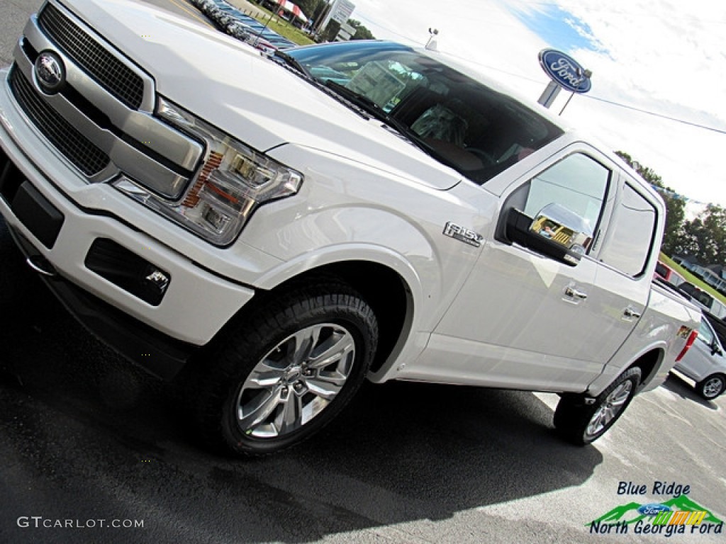 2018 F150 Platinum SuperCrew 4x4 - White Platinum / Dark Marsala photo #35