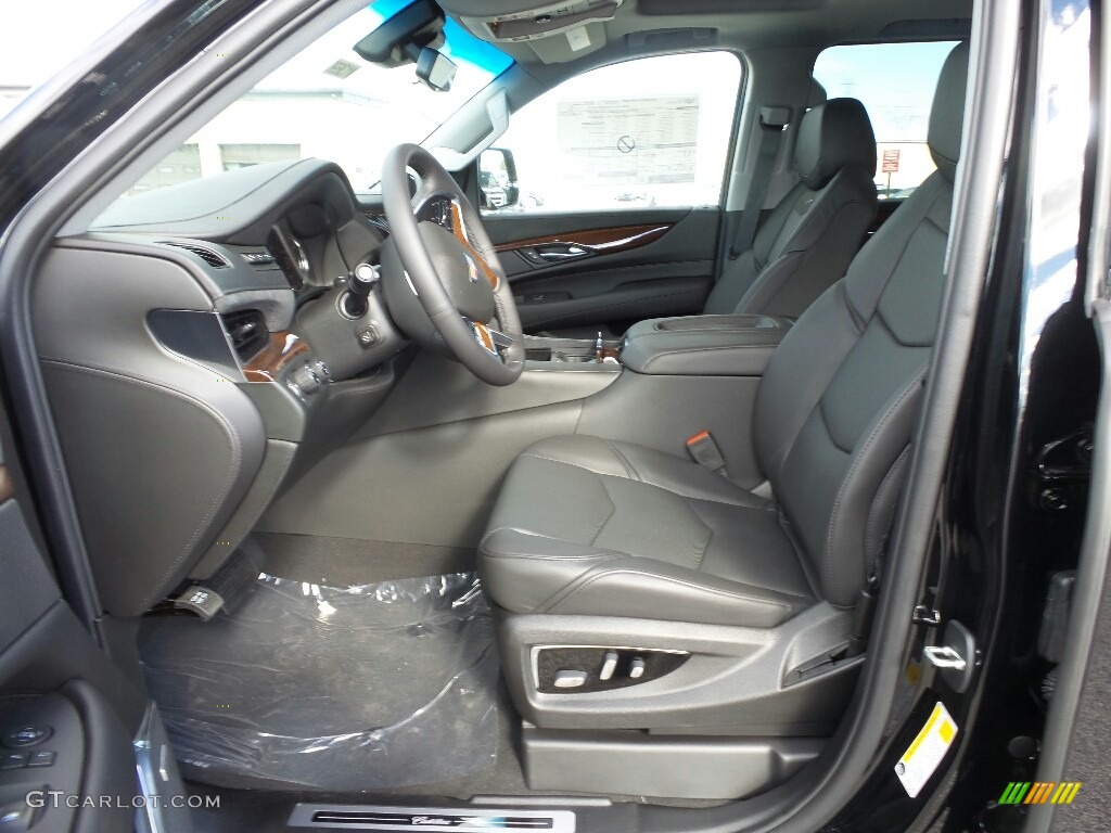Jet Black Interior 2019 Cadillac Escalade ESV Luxury 4WD Photo #129969148