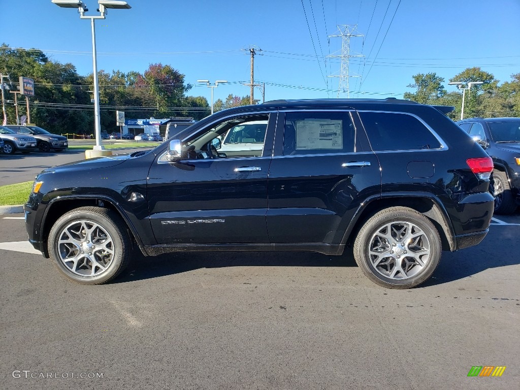 Diamond Black Crystal Pearl 2019 Jeep Grand Cherokee Overland 4x4 Exterior Photo #129969385