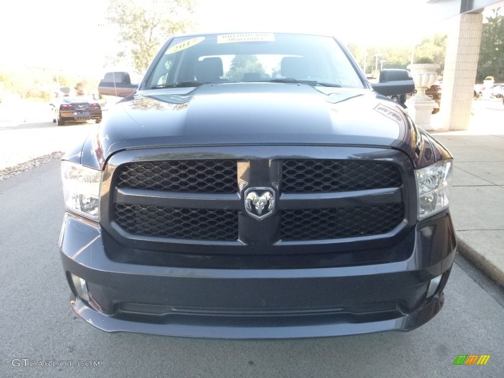 2017 1500 Express Quad Cab 4x4 - Maximum Steel Metallic / Black/Diesel Gray photo #4