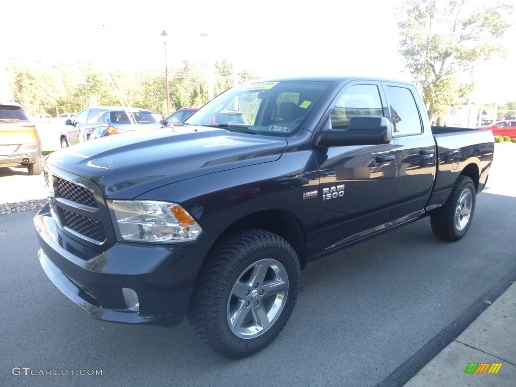 2017 1500 Express Quad Cab 4x4 - Maximum Steel Metallic / Black/Diesel Gray photo #5