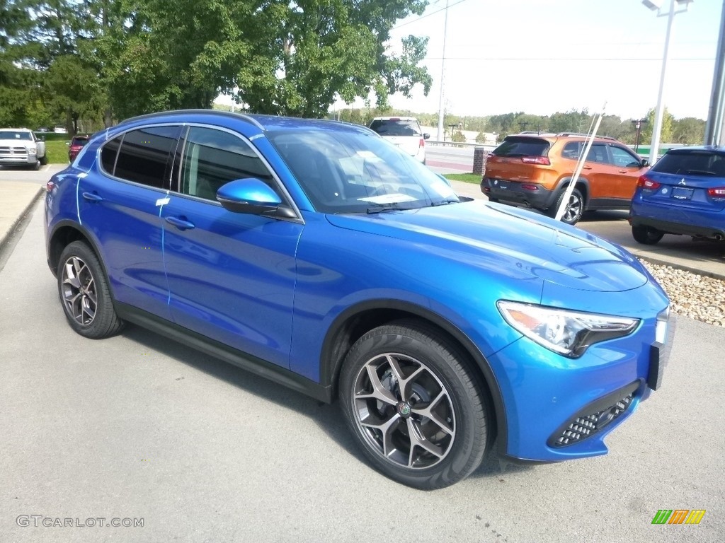 Misano Blue Metallic 2019 Alfa Romeo Stelvio Ti AWD Exterior Photo #129969937