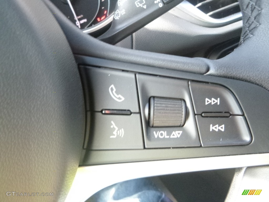 2019 Alfa Romeo Stelvio Ti AWD Black Steering Wheel Photo #129970258