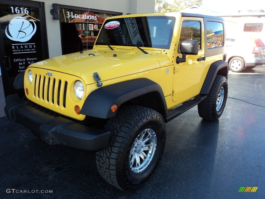 2007 Wrangler X 4x4 - Detonator Yellow / Dark Slate Gray/Medium Slate Gray photo #2