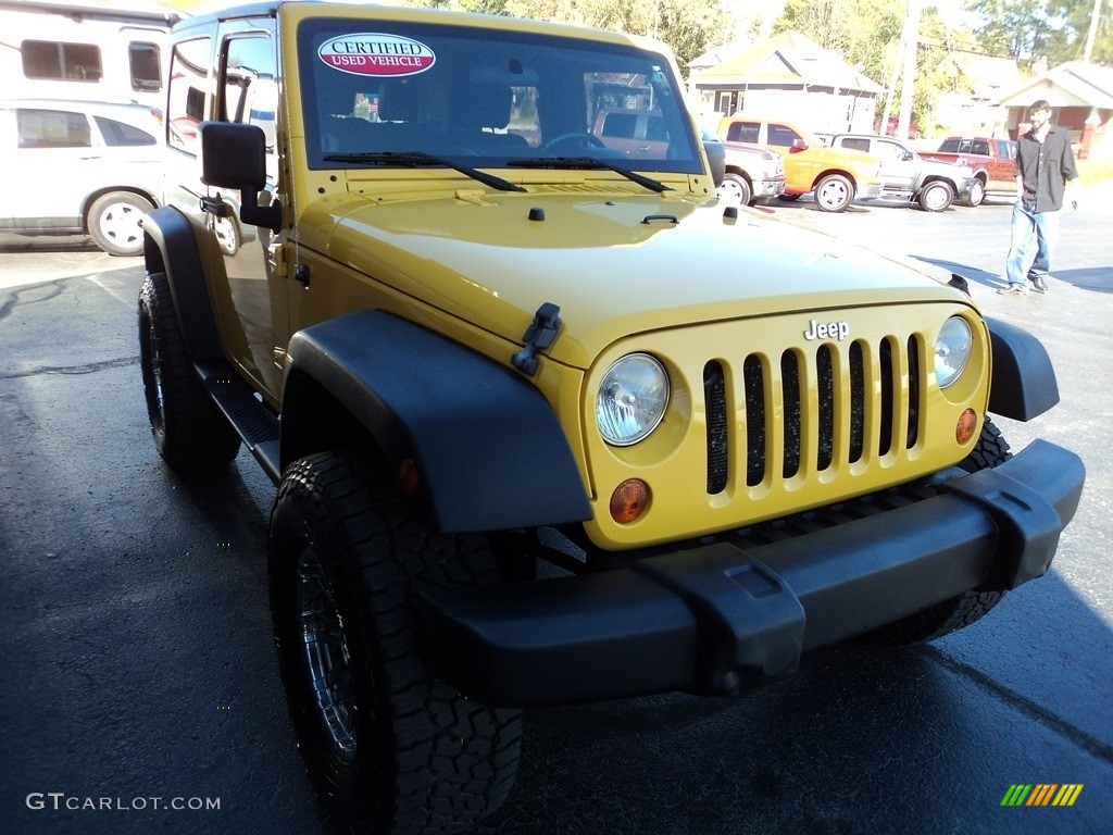 2007 Wrangler X 4x4 - Detonator Yellow / Dark Slate Gray/Medium Slate Gray photo #5