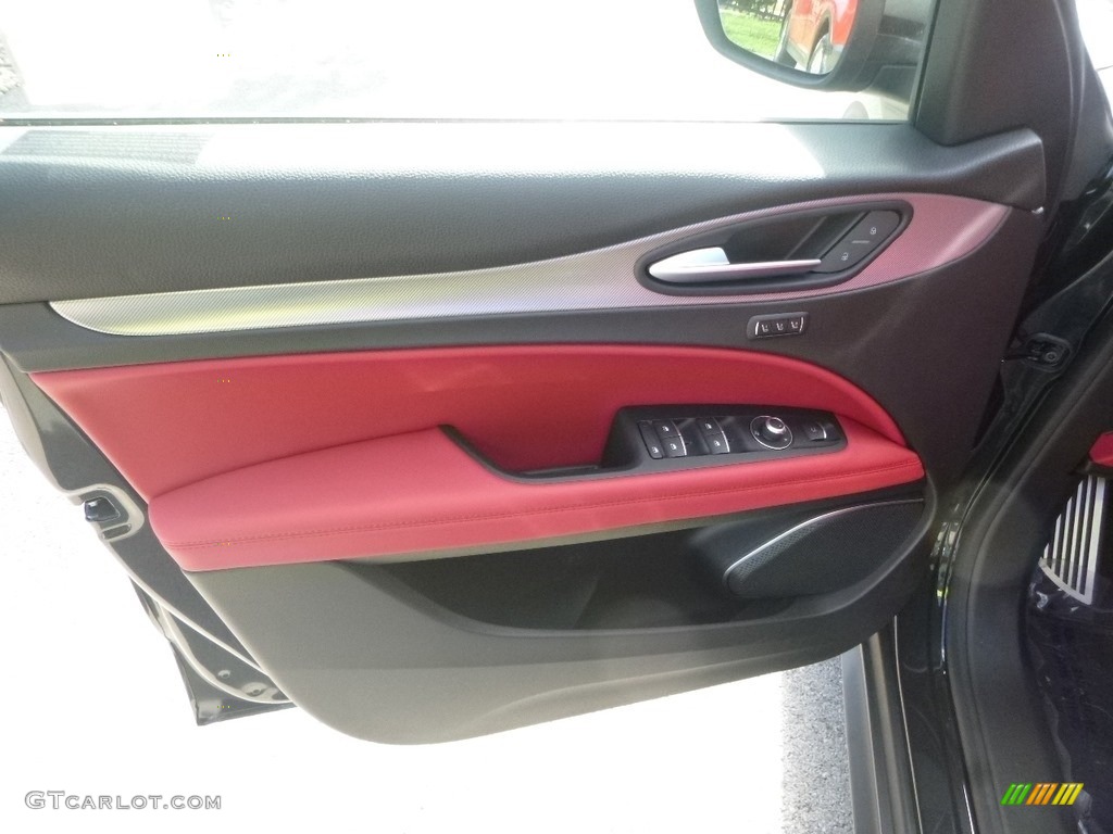 2019 Alfa Romeo Stelvio Sport AWD Red Door Panel Photo #129970735