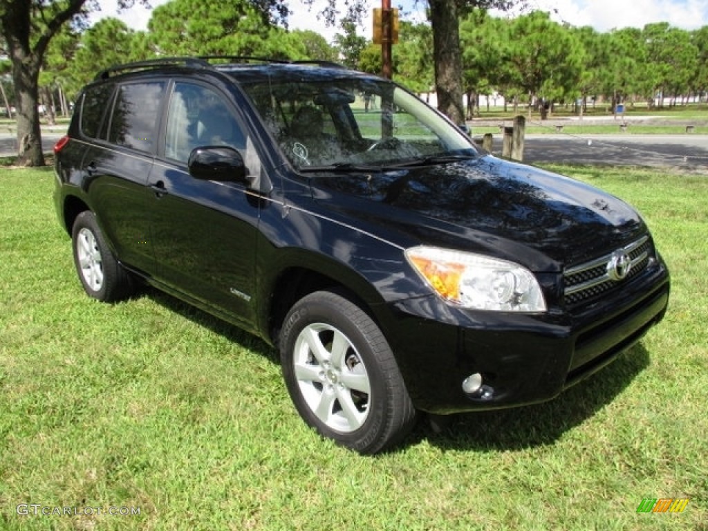 2007 RAV4 Limited - Black / Taupe photo #13