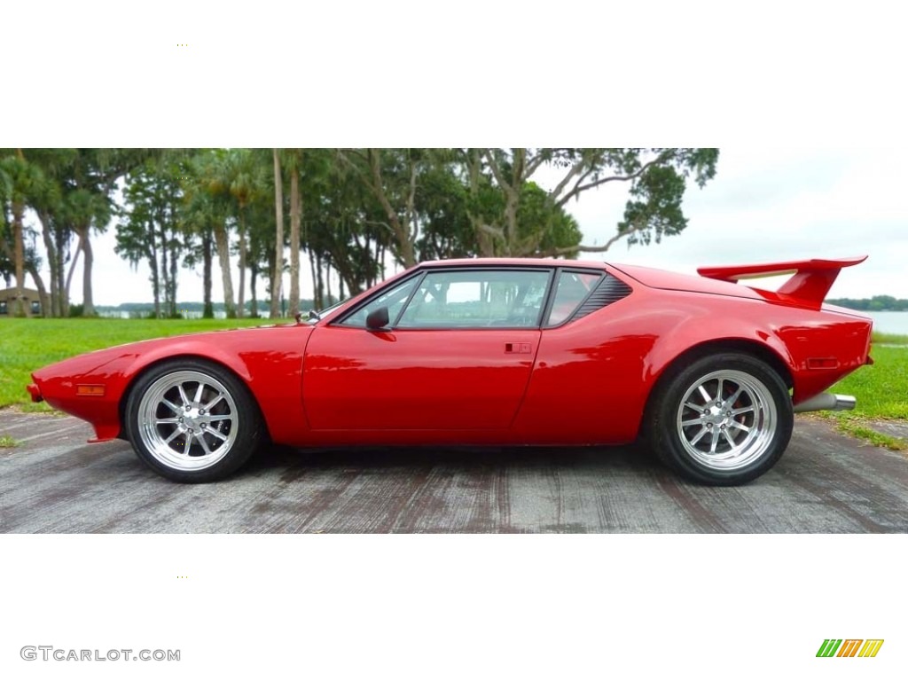 Red 1973 De Tomaso Pantera Standard Pantera Model Exterior Photo #129971725
