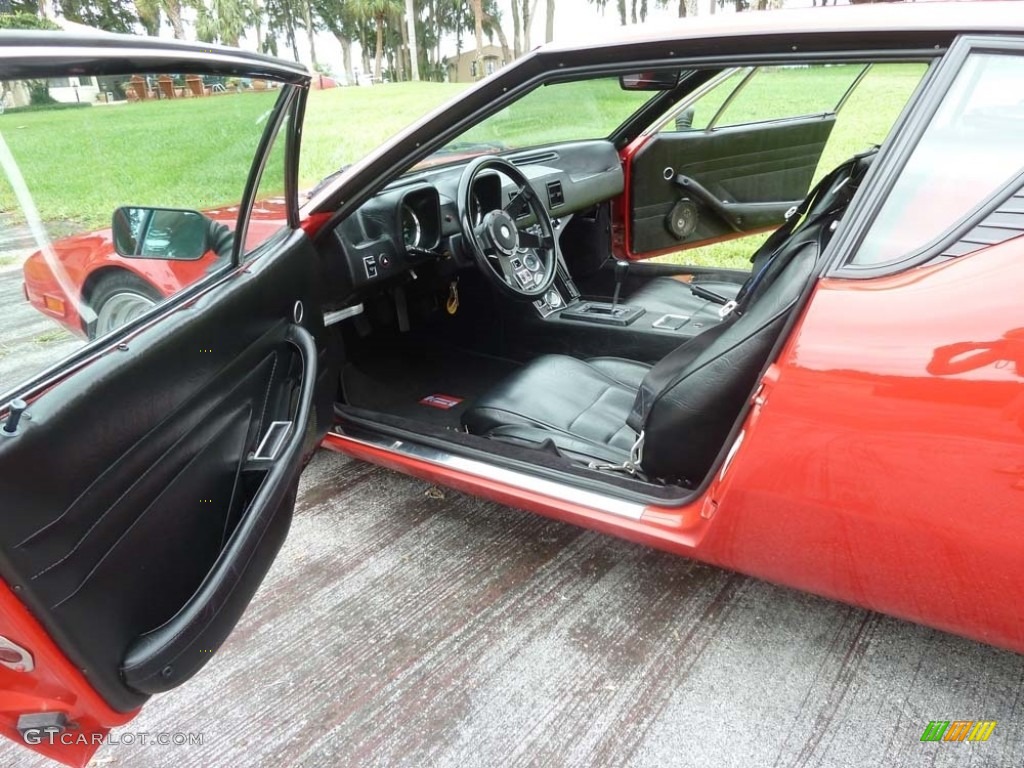 Black Interior 1973 De Tomaso Pantera Standard Pantera Model Photo #129971884