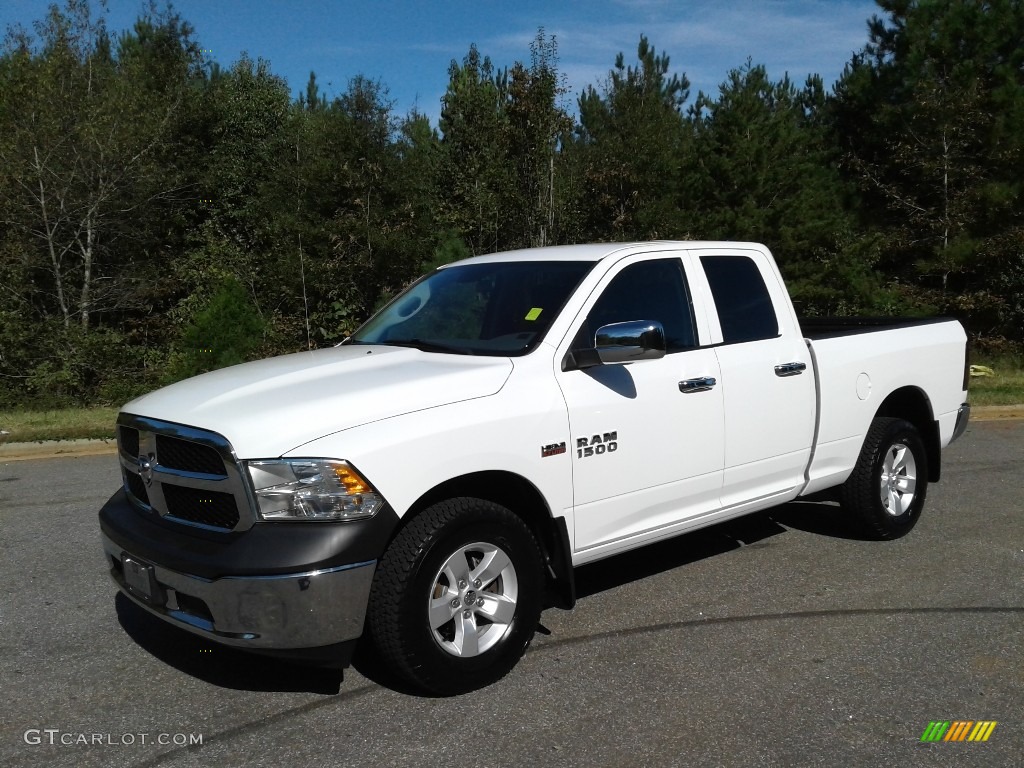 2015 1500 Tradesman Quad Cab 4x4 - Bright White / Black/Diesel Gray photo #2