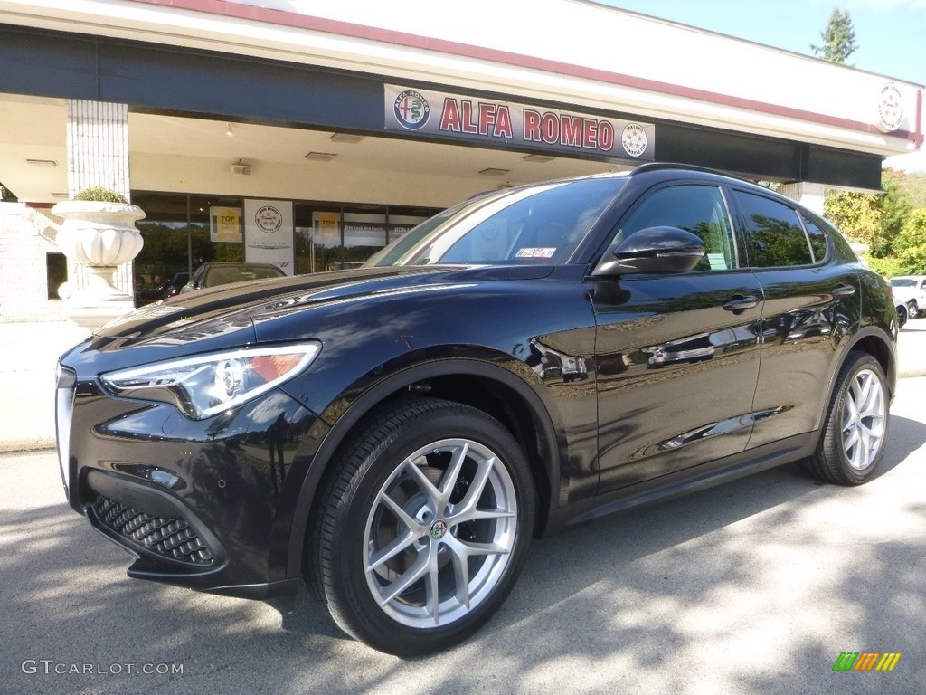 Volcano Black Metallic 2019 Alfa Romeo Stelvio Ti Sport AWD Exterior Photo #129972742