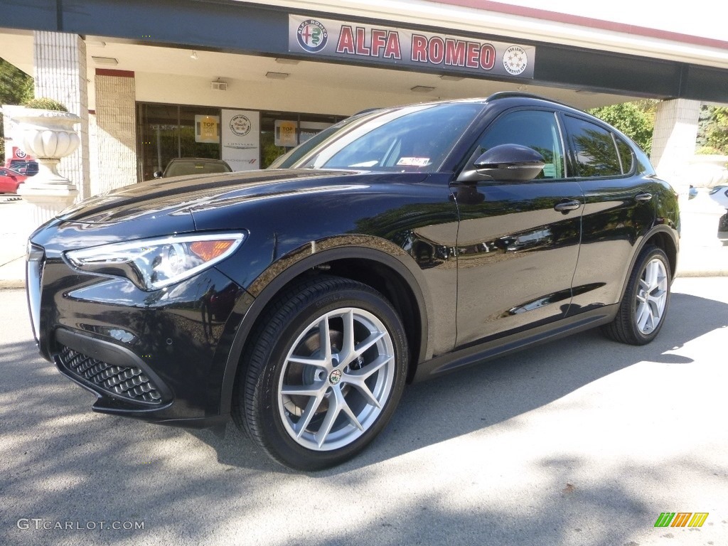 Volcano Black Metallic 2019 Alfa Romeo Stelvio Ti Sport AWD Exterior Photo #129973429