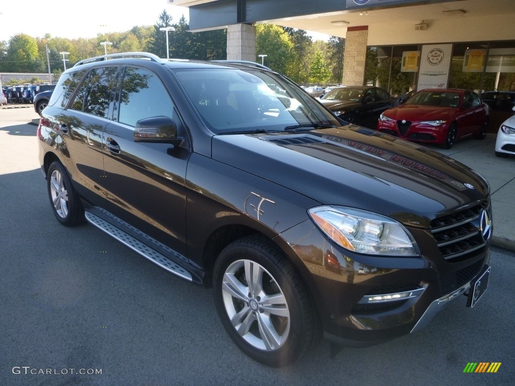 2013 ML 350 4Matic - Dakota Brown Metallic / Black photo #3