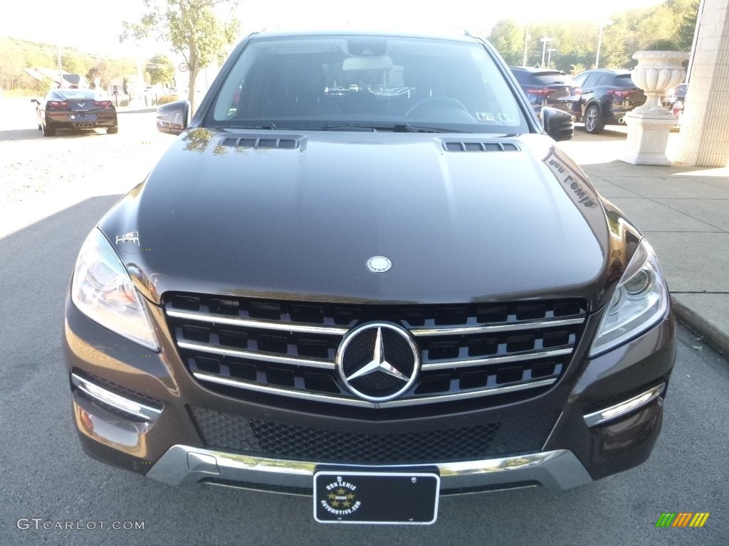 2013 ML 350 4Matic - Dakota Brown Metallic / Black photo #4