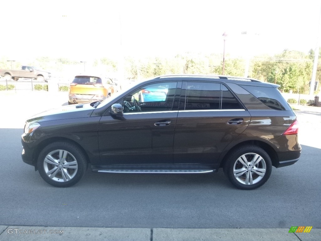 2013 ML 350 4Matic - Dakota Brown Metallic / Black photo #6