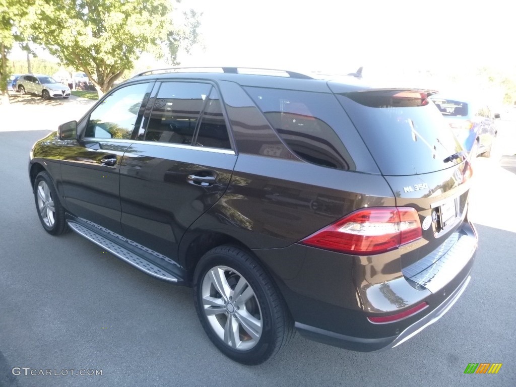 2013 ML 350 4Matic - Dakota Brown Metallic / Black photo #7