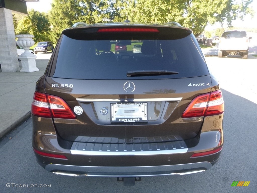 2013 ML 350 4Matic - Dakota Brown Metallic / Black photo #8