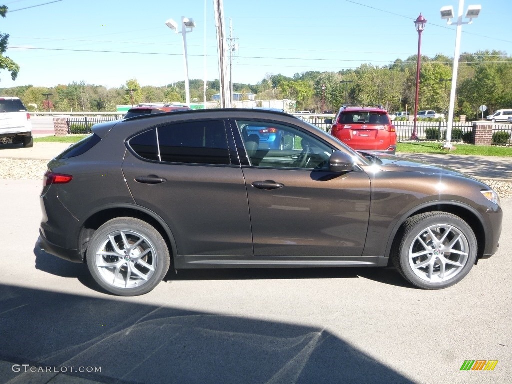Basalto Brown Metallic 2019 Alfa Romeo Stelvio Ti Sport AWD Exterior Photo #129975514