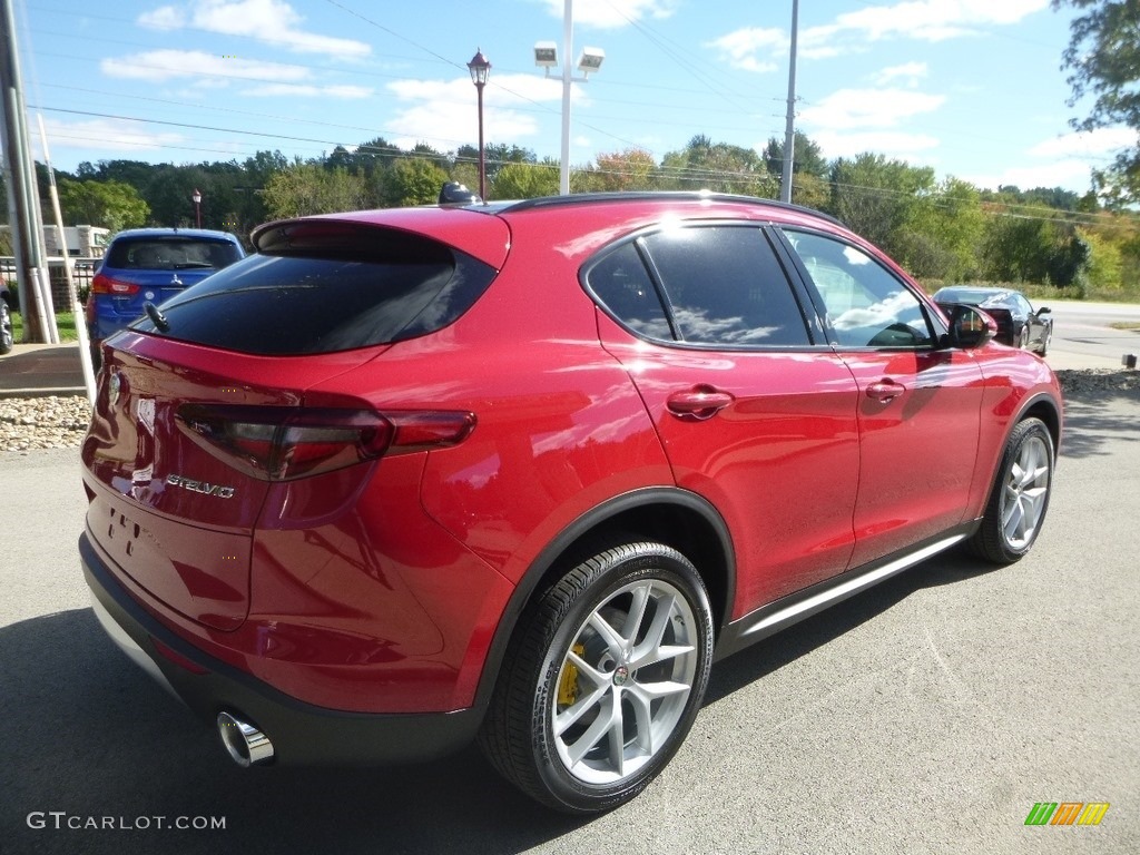 2019 Stelvio Ti Sport AWD - Alfa Rosso (Red) / Black photo #9