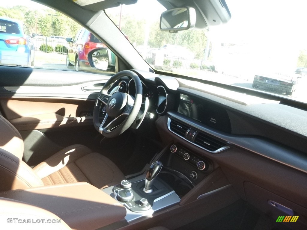 2019 Stelvio Ti Sport AWD - Verde Visconti (Green) Metallic / Chocolate photo #15