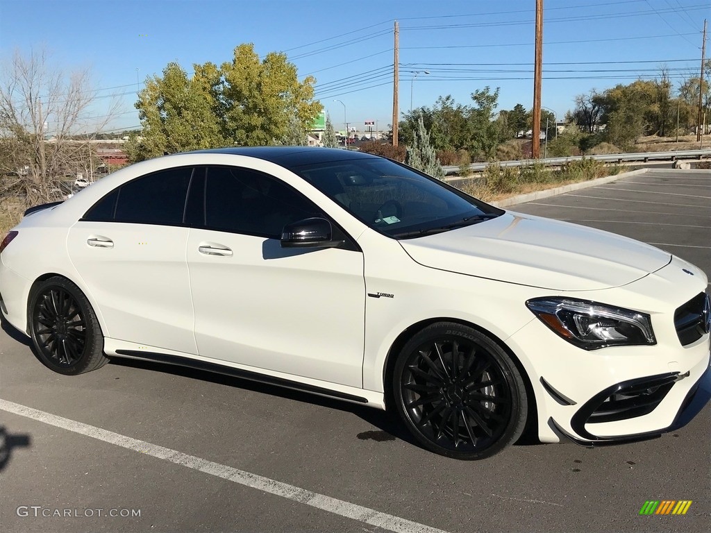 2017 CLA 45 AMG 4Matic Coupe - Cirrus White / Black photo #1