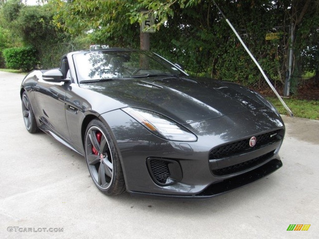 2019 F-Type R-Dynamic Convertible - Carpathian Grey Metallic / Ebony photo #2