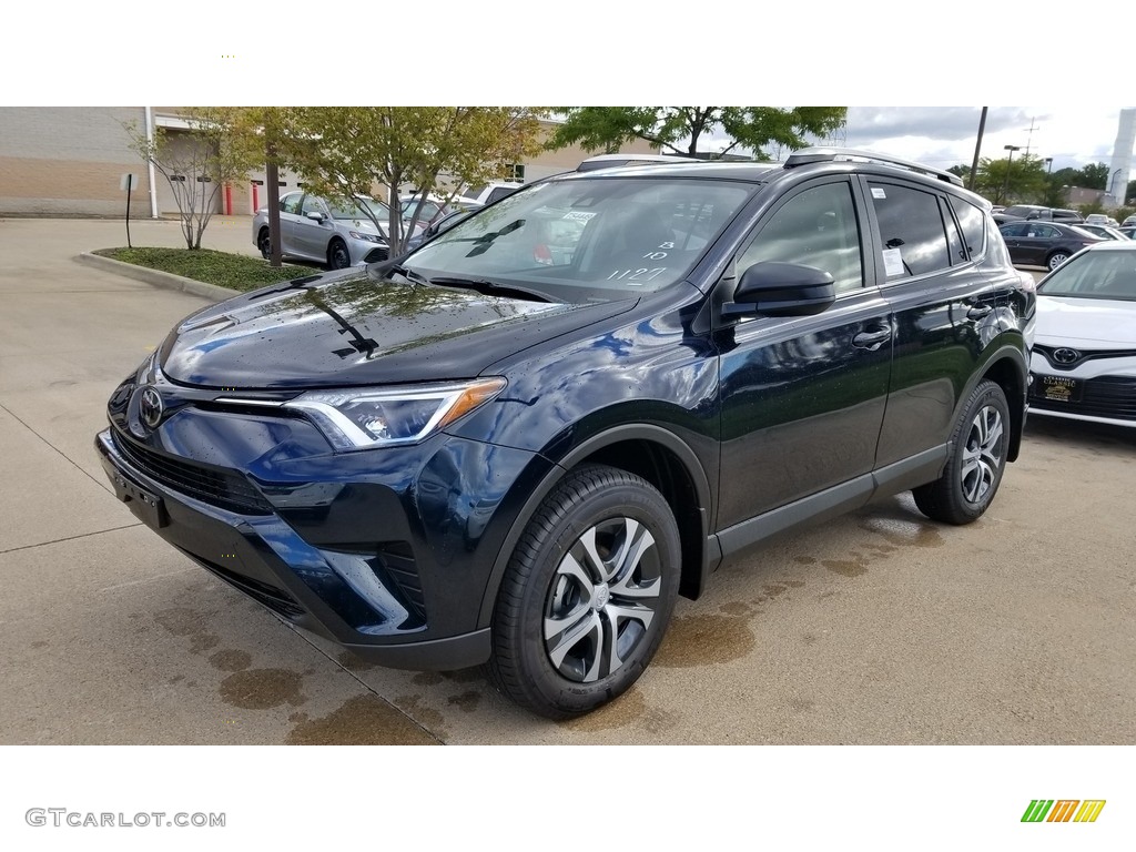 2018 RAV4 LE - Galactic Aqua Mica / Black photo #1