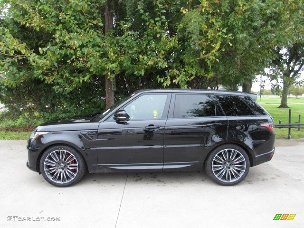 Santorini Black Metallic 2019 Land Rover Range Rover Sport Autobiography Dynamic Exterior Photo #129981700