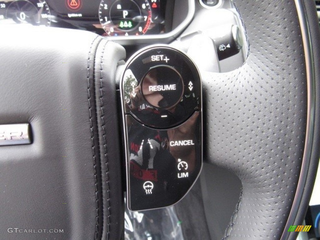 2019 Land Rover Range Rover Sport Autobiography Dynamic Ebony/Ebony Steering Wheel Photo #129982030