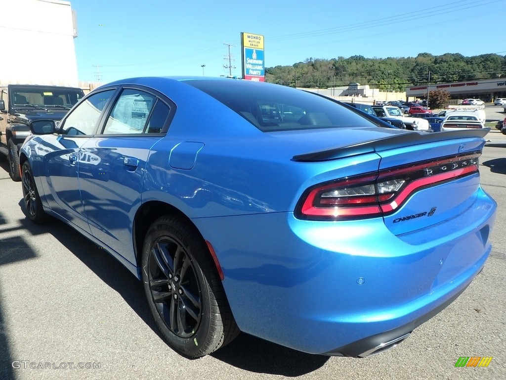 2019 Charger SXT AWD - B5 Blue Pearl / Black photo #3