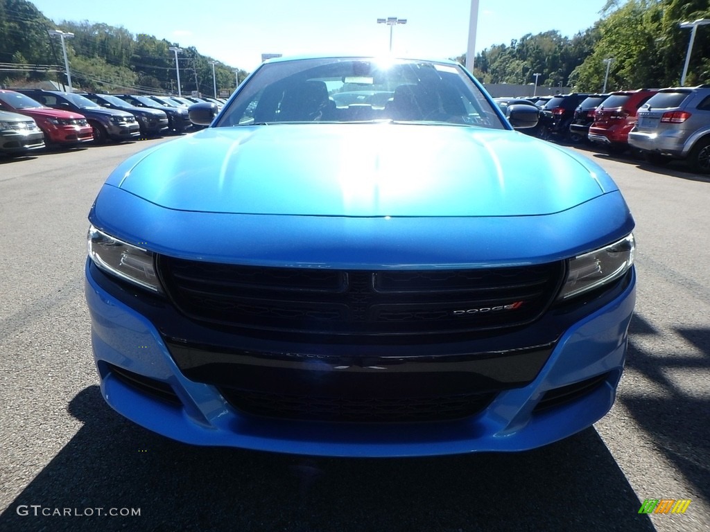 2019 Charger SXT AWD - B5 Blue Pearl / Black photo #8