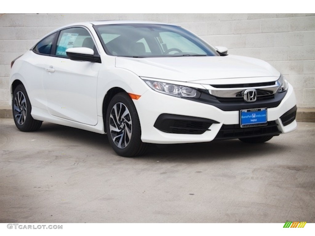 Taffeta White 2018 Honda Civic LX-P Coupe Exterior Photo #129984397