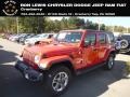 Firecracker Red 2018 Jeep Wrangler Unlimited Sahara 4x4