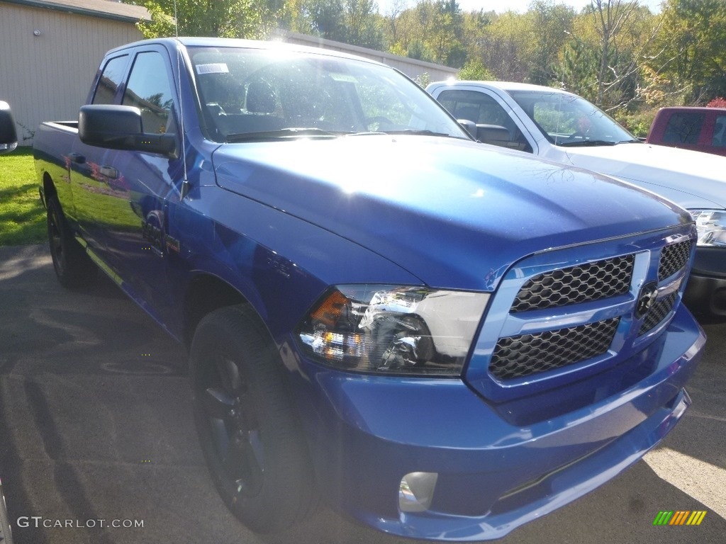 2019 1500 Classic Express Quad Cab 4x4 - Blue Streak Pearl / Black photo #8