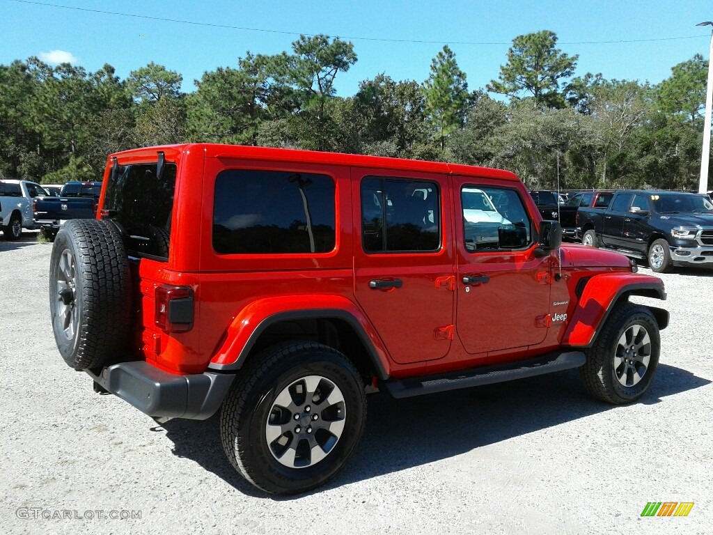 2018 Wrangler Unlimited Sahara 4x4 - Firecracker Red / Black photo #5