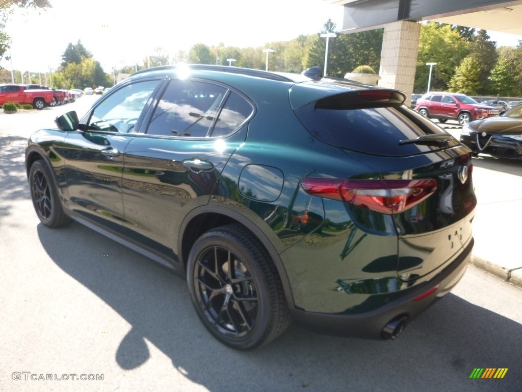 2019 Stelvio Ti AWD - Verde Visconti (Green) Metallic / Chocolate photo #5