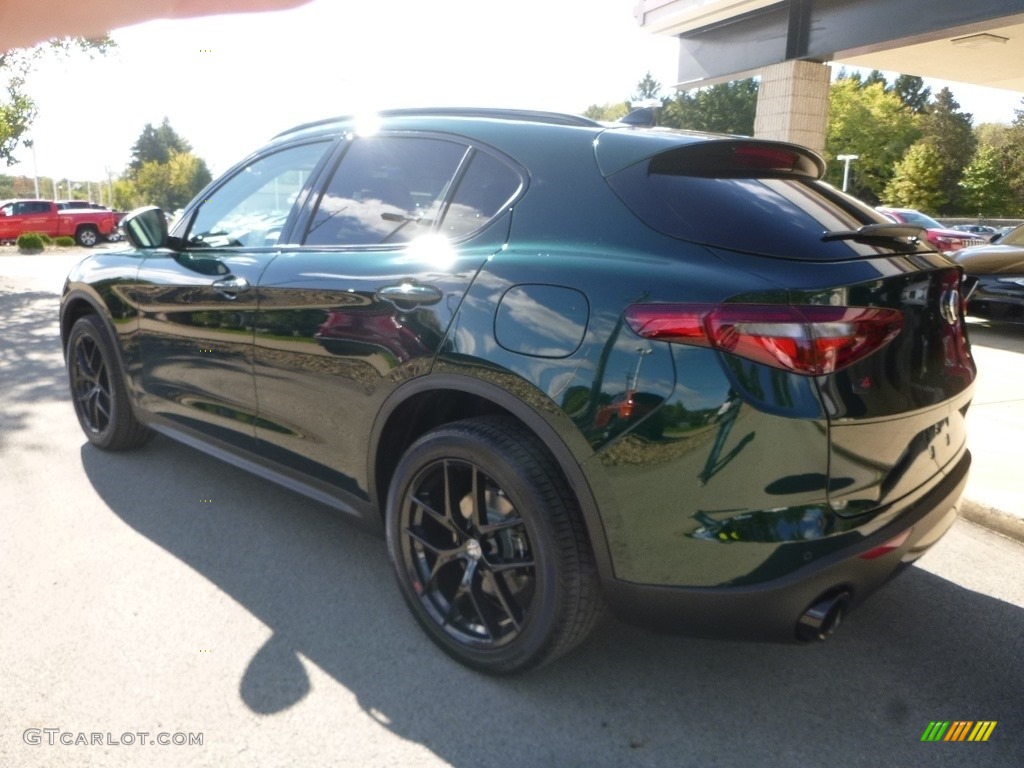 2019 Stelvio Ti AWD - Verde Visconti (Green) Metallic / Chocolate photo #6