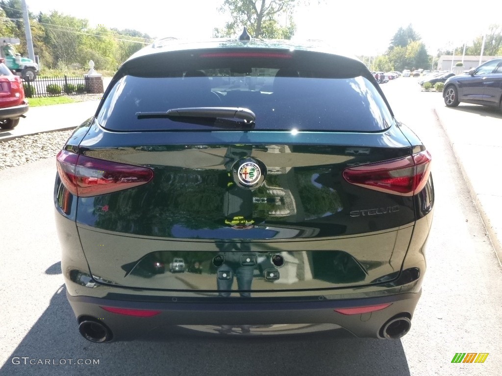 2019 Stelvio Ti AWD - Verde Visconti (Green) Metallic / Chocolate photo #7