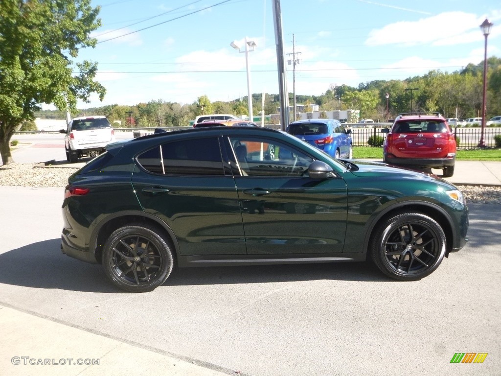 2019 Stelvio Ti AWD - Verde Visconti (Green) Metallic / Chocolate photo #9