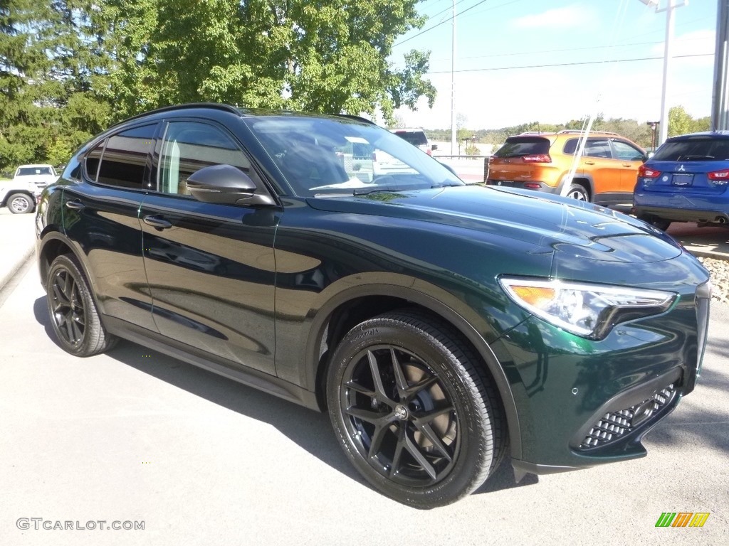 Verde Visconti (Green) Metallic 2019 Alfa Romeo Stelvio Ti AWD Exterior Photo #129989800