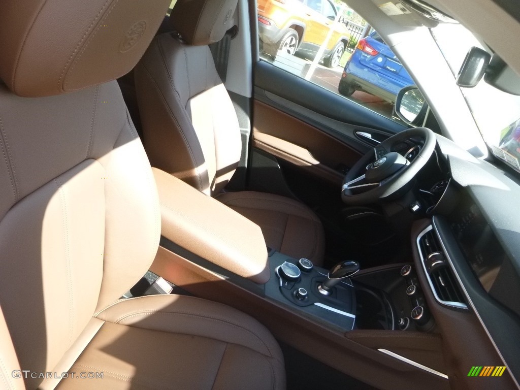 2019 Stelvio Ti AWD - Verde Visconti (Green) Metallic / Chocolate photo #13