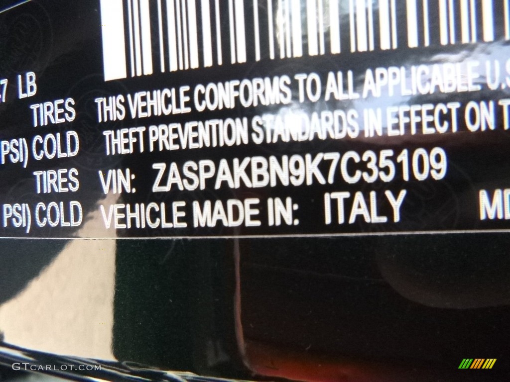 2019 Stelvio Ti AWD - Verde Visconti (Green) Metallic / Chocolate photo #19