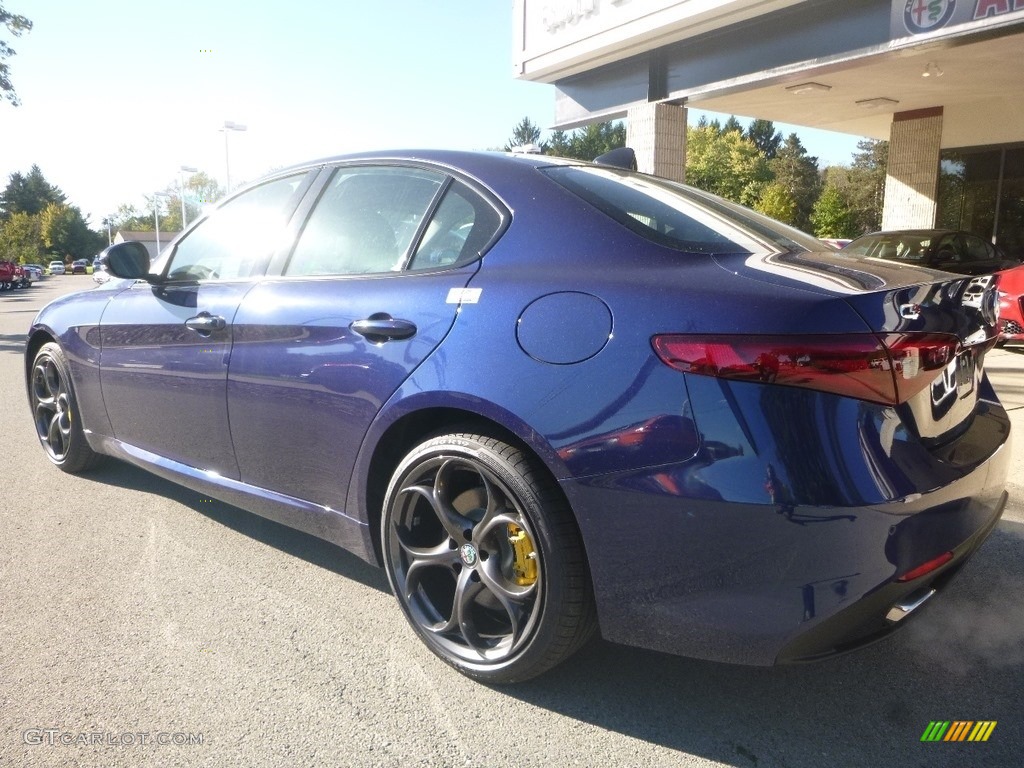 2019 Giulia Ti Sport AWD - Montecarlo Blue Metallic / Black photo #6